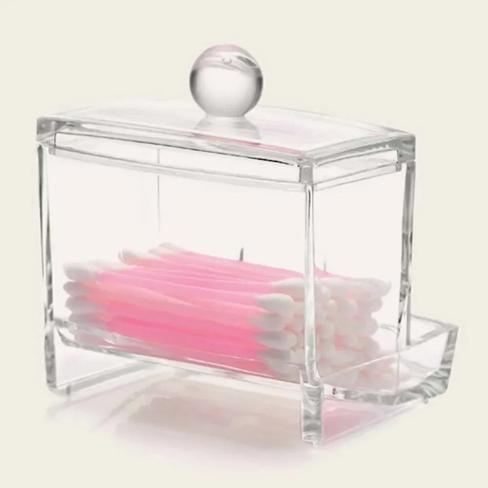 Acrylic Cotton Swab Storage Box
